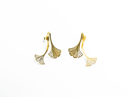 Boucles d'oreilles Gingko