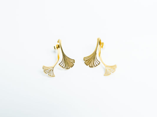 Boucles d'oreilles Gingko