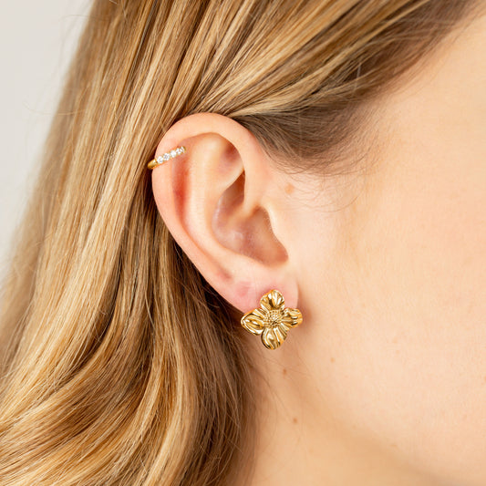 Boucles d'oreilles Hibiscus
