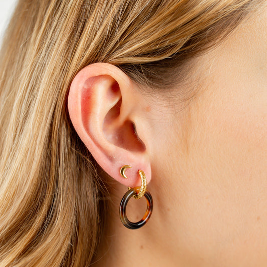 Boucles d'oreilles Lunaria