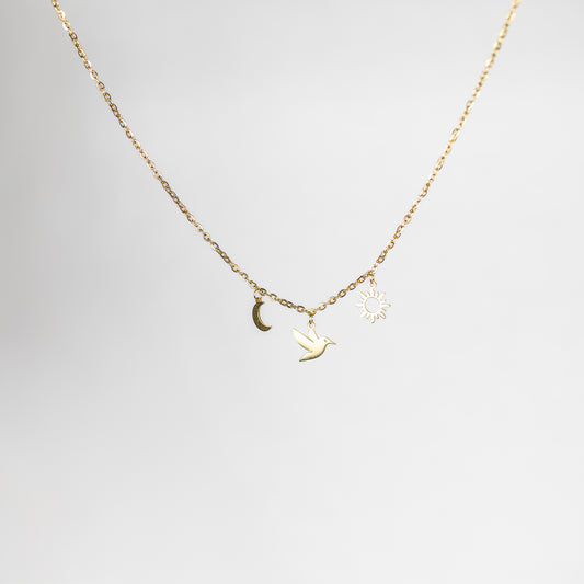 Collier personnalisable 3 charmes or