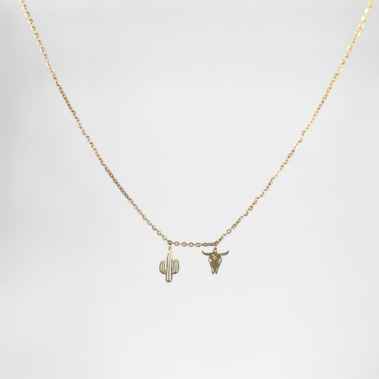 Collier personnalisable 2 charmes or