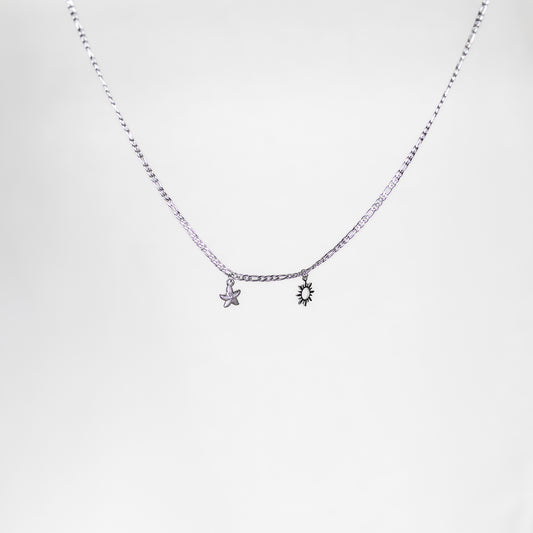 Collier personnalisable 2 charmes argent